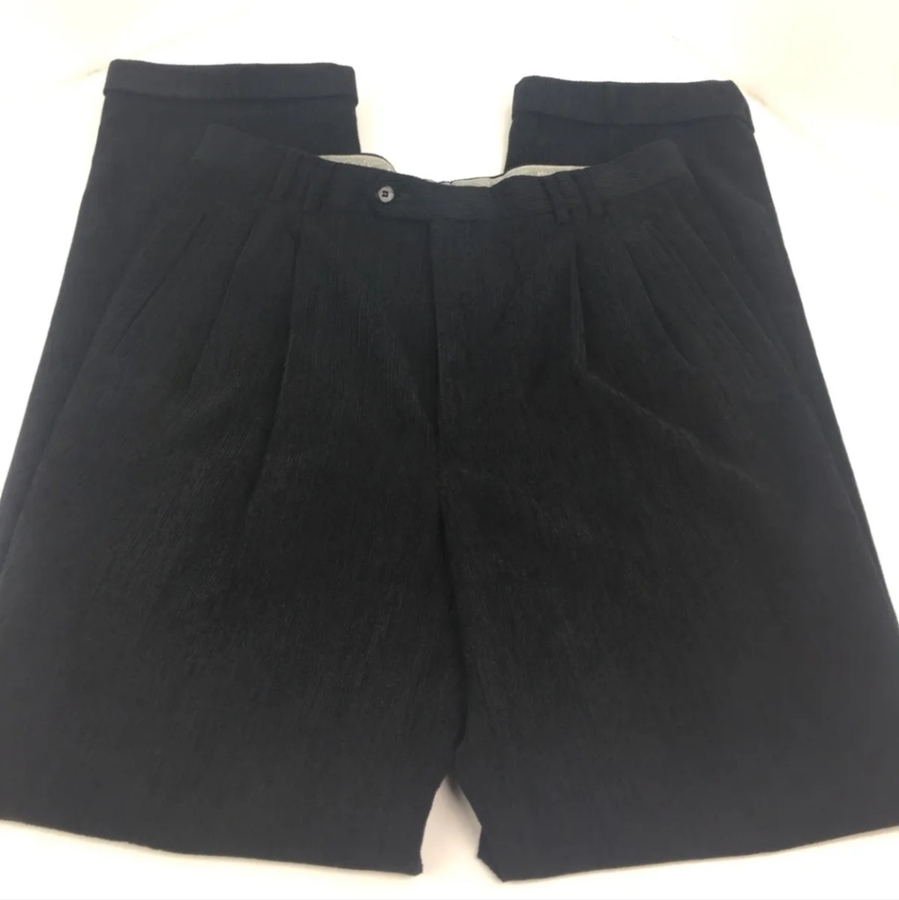 ST.CROIX MADE IN ITALY MEN' Sz 36×30  Luxury  CORDUROY DRESS PANTS MSRP $198